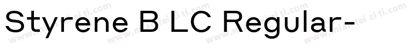 Styrene B LC Regular字体转换